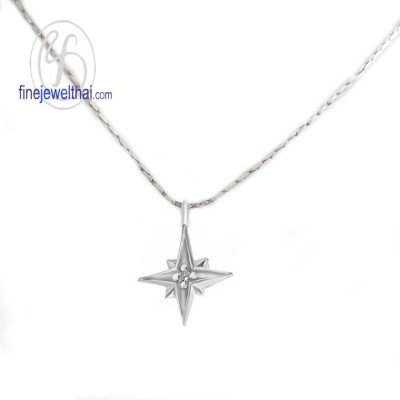 จี้เพชร จี้ทองคำขาว จี้เพชรแท้ - P1078DWGe